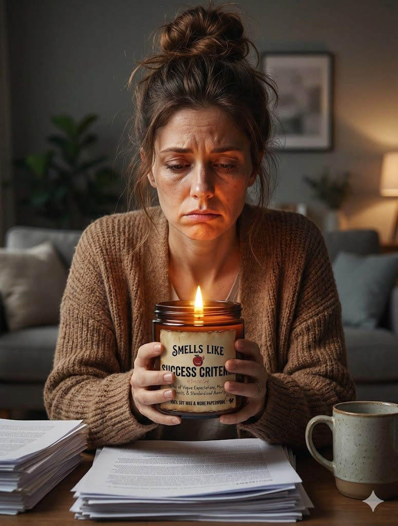 "When the Rubric Wasn't Clear, But the Audacity Was"Scented Soy Candle —